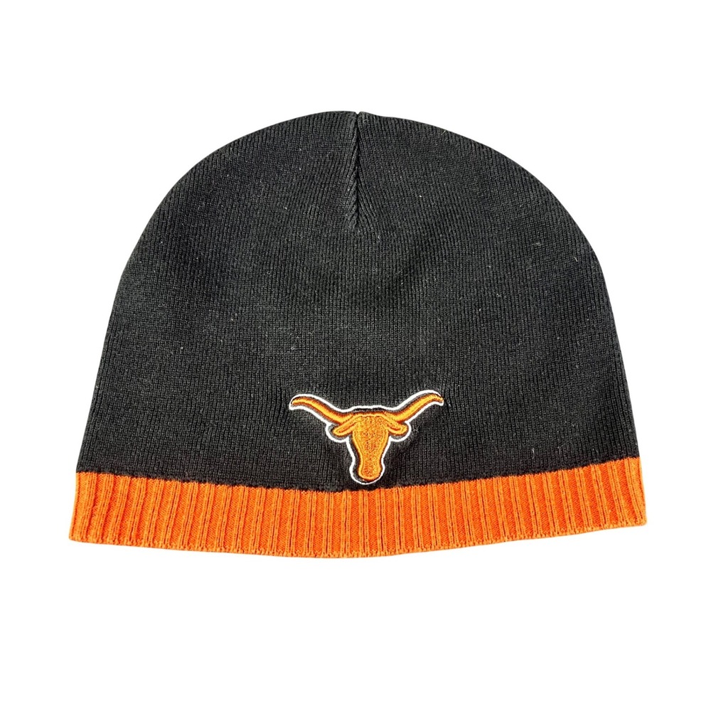 Top of the World Texas Longhorns UT Beanie Black Orange T Logo Knit